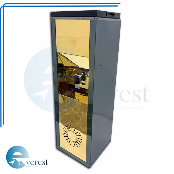 آبسردکن استیل تک شیر نگیر (مشکی / طلایی)